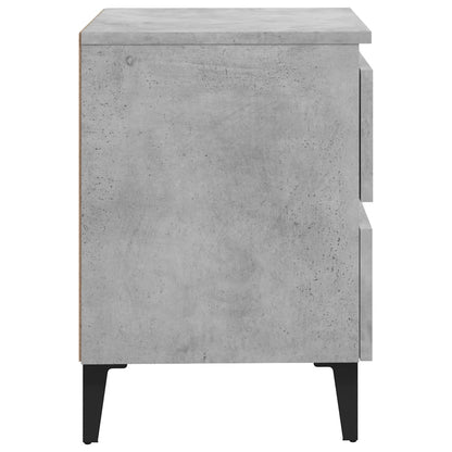 vidaXL Bed Cabinet | Concrete grey | Engineered wood | 40x35x50 cm | Bed Cabinet