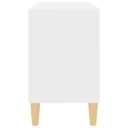 805923 vidaXL TV Cabinet with Solid Wood Legs White 69,5x30x50 cm
