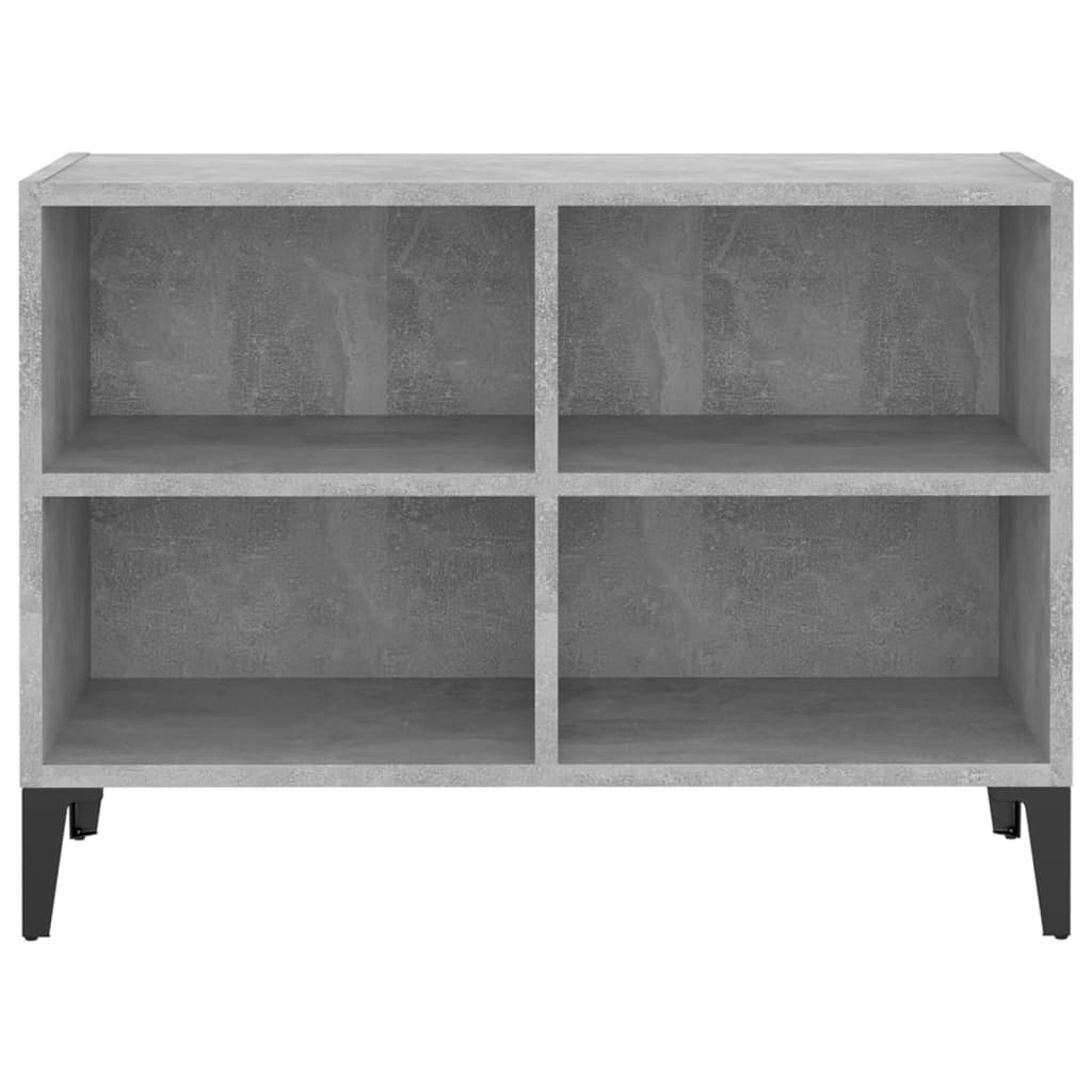 vidaXL TV Cabinet with Metal Legs Concrete Grey 69.5x30x50 cm