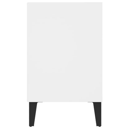 vidaXL TV Cabinet with Metal Legs White 103.5x30x50 cm
