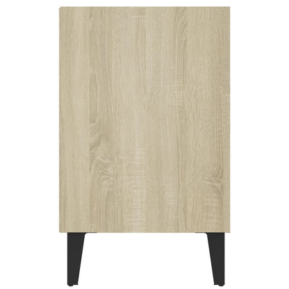 vidaXL TV Cabinet with Metal Legs Sonoma Oak 103.5x30x50 cm