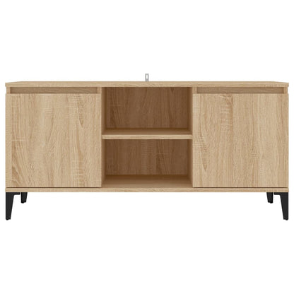 vidaXL TV Cabinet with Metal Legs Sonoma Oak 103.5x35x50 cm