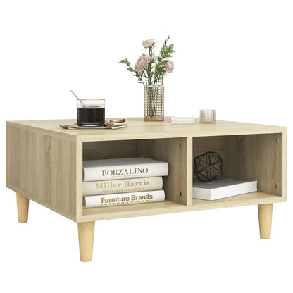 vidaXL Coffee Table Sonoma Oak 60x60x30 cm Engineered Wood