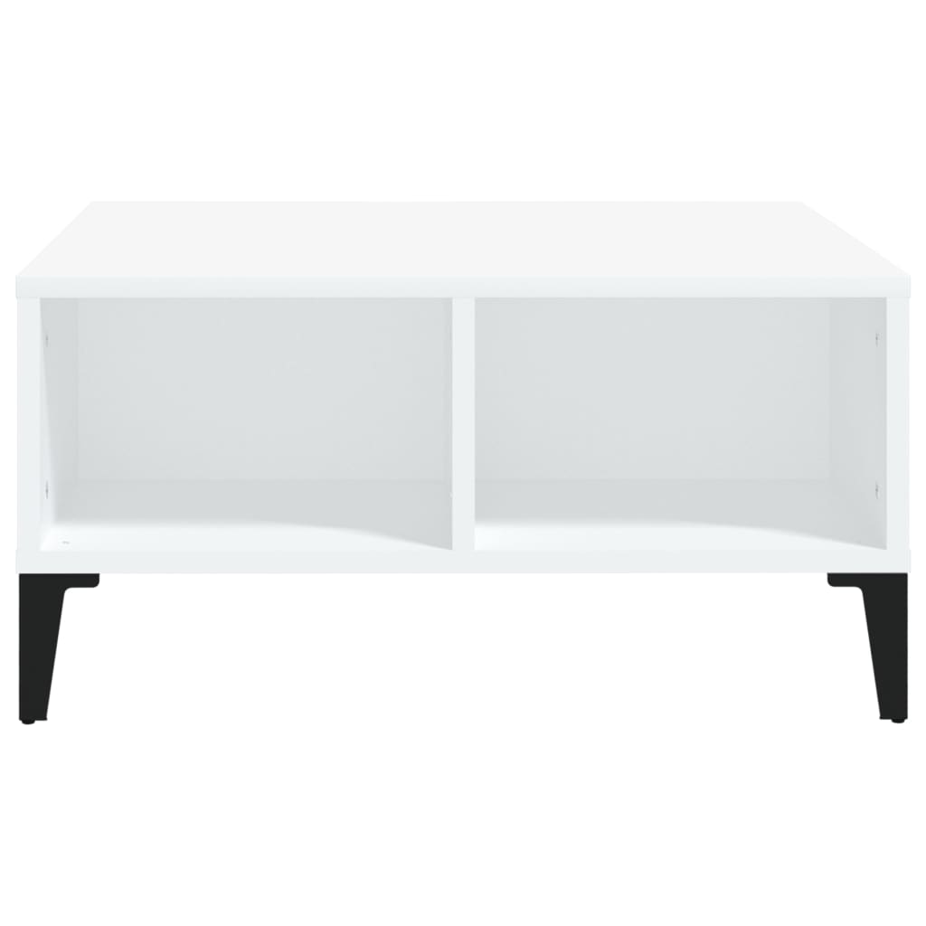 vidaXL Coffee Table White 60x60x30 cm Engineered Wood