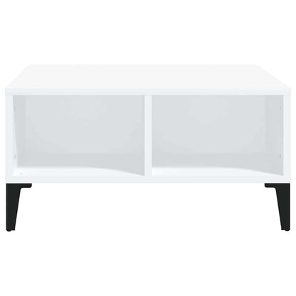 805986 vidaXL Coffee Table White 60x60x30 cm Engineered Wood