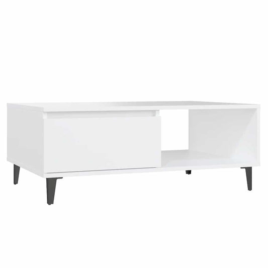 vidaXL Coffee Table White 90x60x35 cm Engineered Wood
