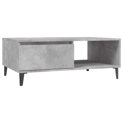 806008 vidaXL Coffee Table Concrete Grey 90x60x35 cm Engineered Wood