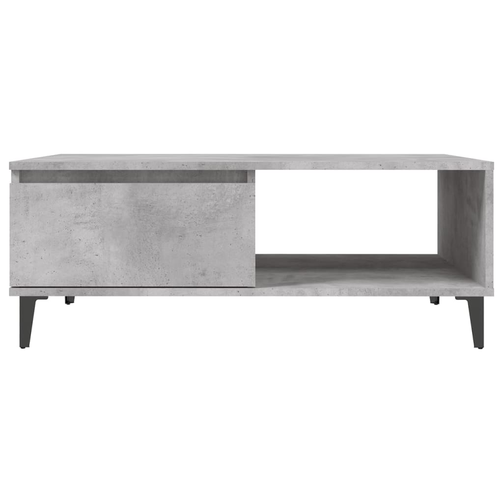 vidaXL Coffee Table Concrete Grey 90x60x35 cm Engineered Wood