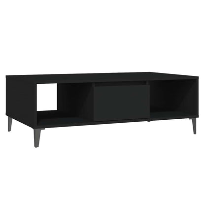 806023 vidaXL Coffee Table Black 103,5x60x35 cm Engineered Wood