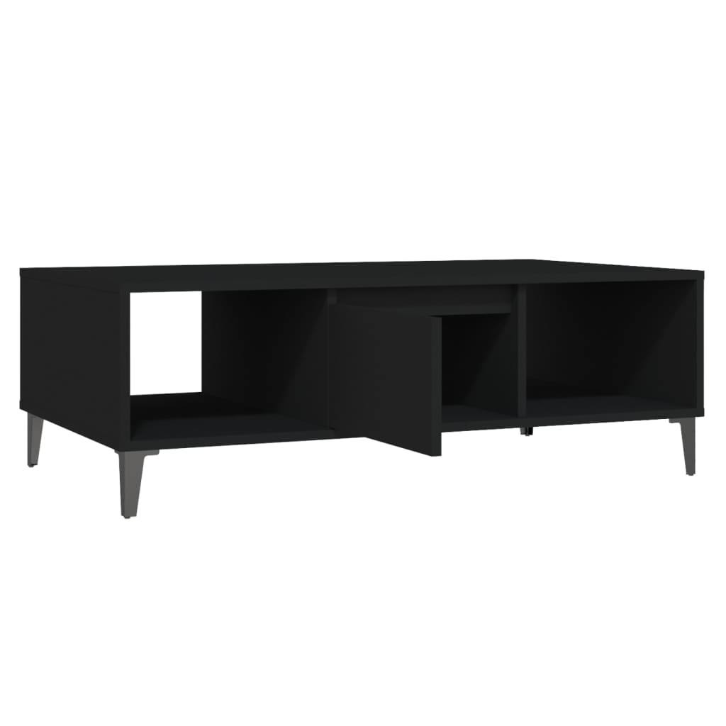 vidaXL Coffee Table Black 103.5x60x35 cm Engineered Wood