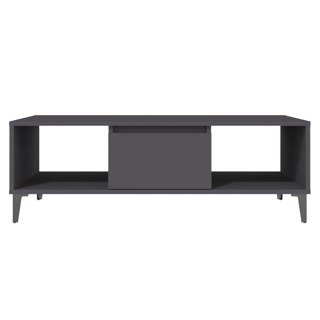 vidaXL Coffee Table Grey 103.5x60x35 cm Engineered Wood
