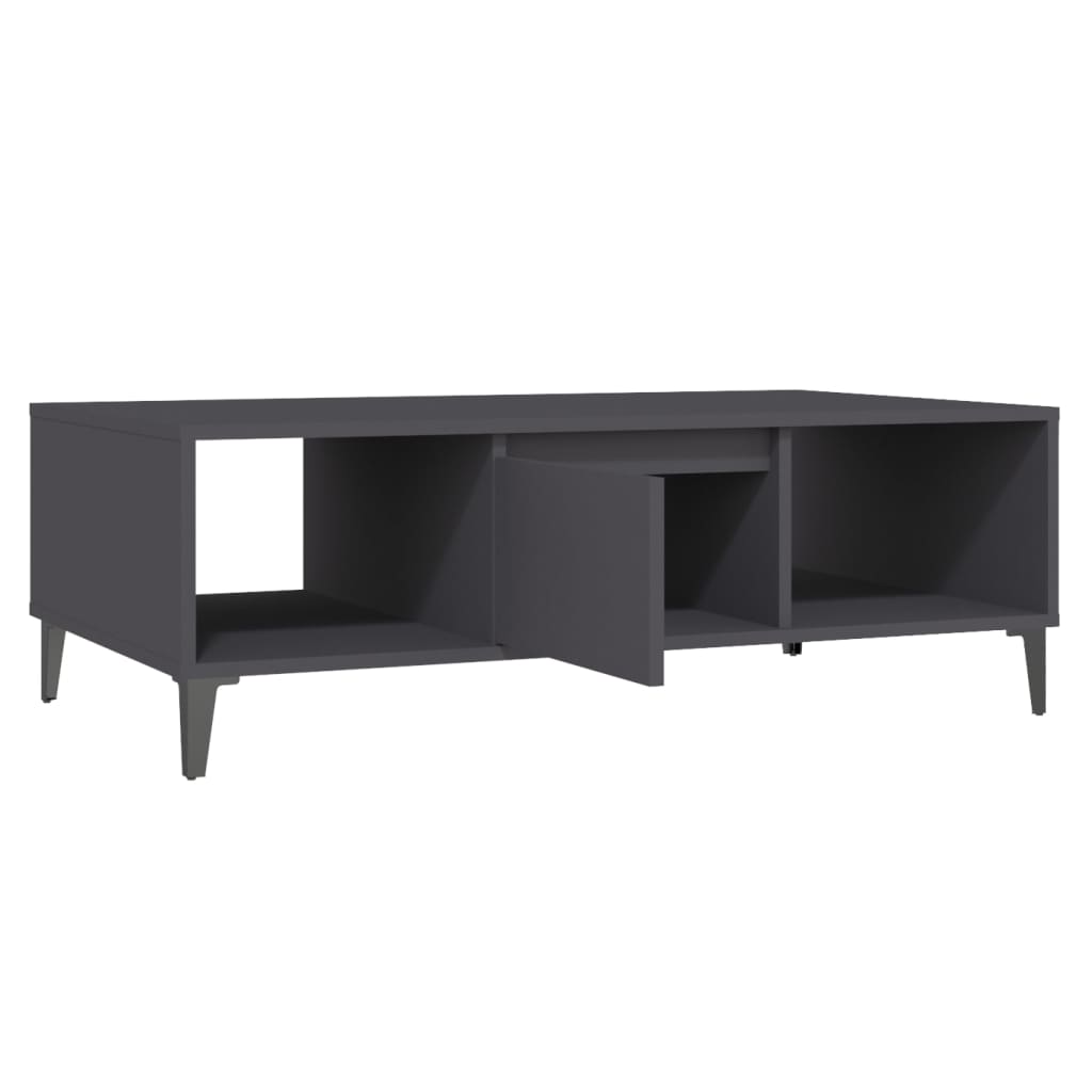 vidaXL Coffee Table Grey 103.5x60x35 cm Engineered Wood