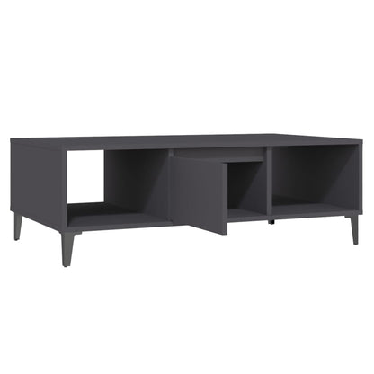 vidaXL Coffee Table Grey 103.5x60x35 cm Engineered Wood