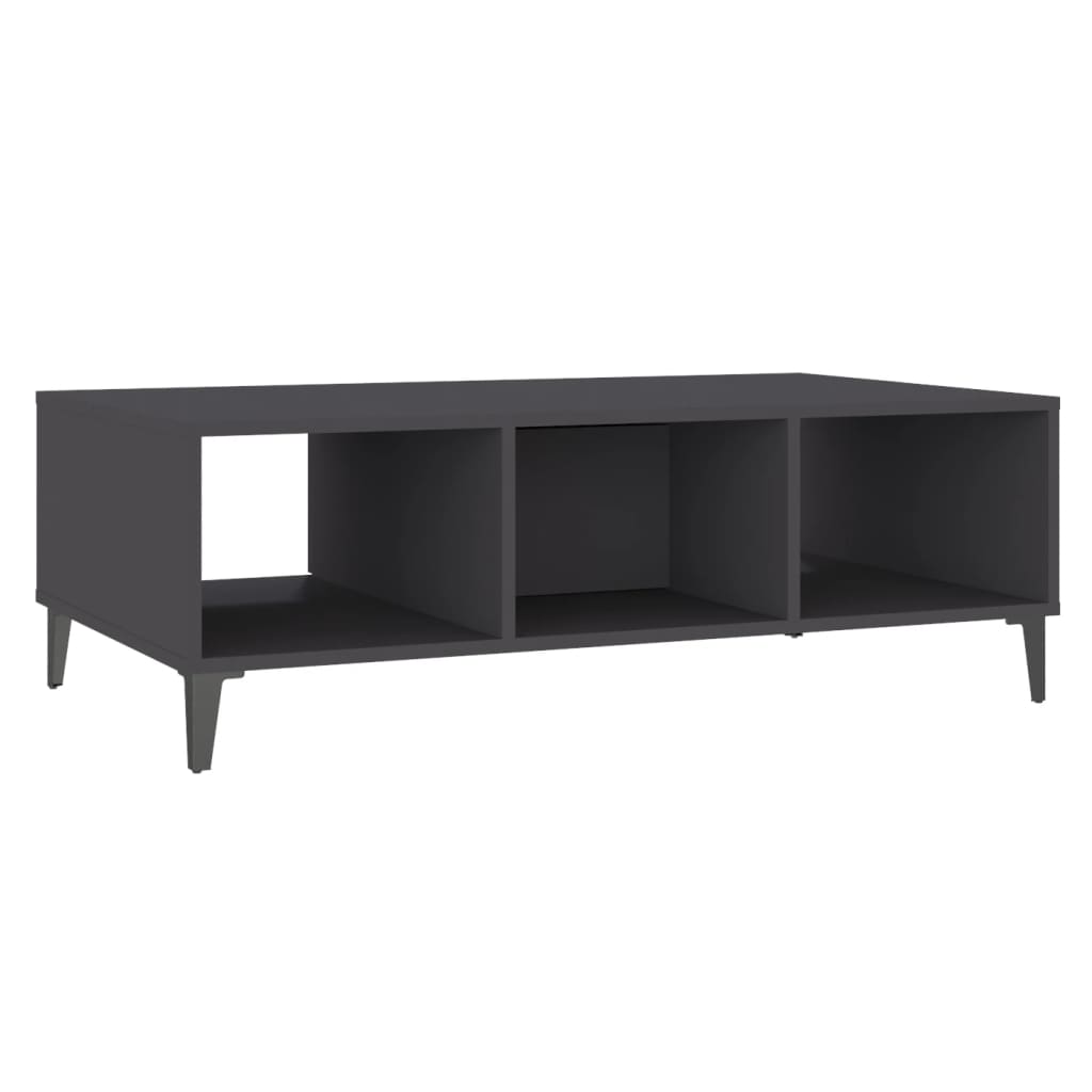 vidaXL Coffee Table Grey 103.5x60x35 cm Engineered Wood