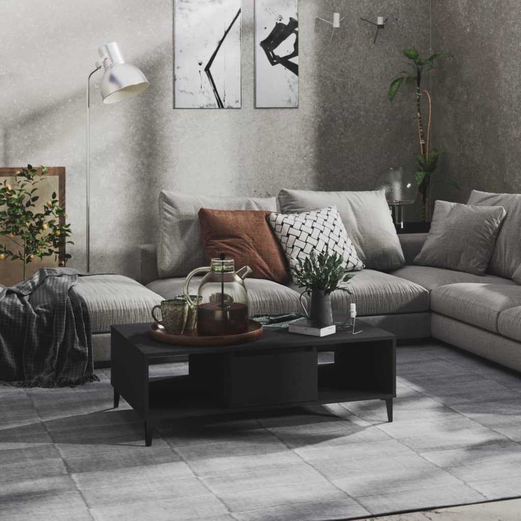 vidaXL Coffee Table Grey 103.5x60x35 cm Engineered Wood