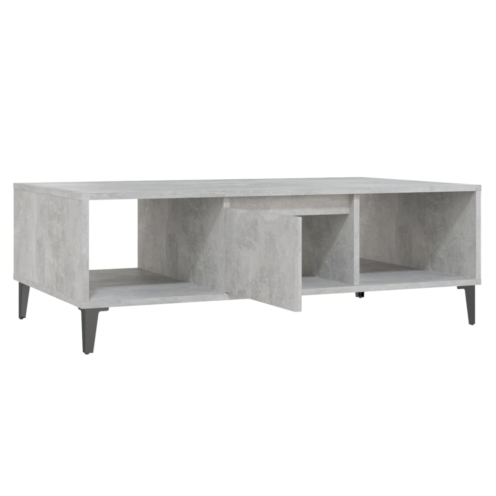 vidaXL Coffee Table Concrete Grey 103.5x60x35 cm Engineered Wood