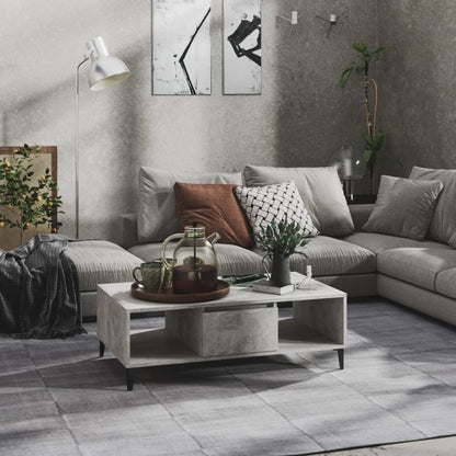 vidaXL Coffee Table Concrete Grey 103.5x60x35 cm Engineered Wood