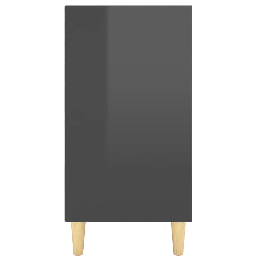 vidaXL Sideboard High Gloss Grey 103.5x35x70 cm Engineered Wood