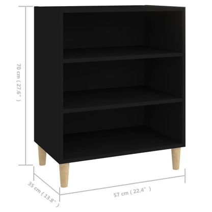 vidaXL Sideboard | Black | Engineered wood | Medium | Sideboard | Rectangular
