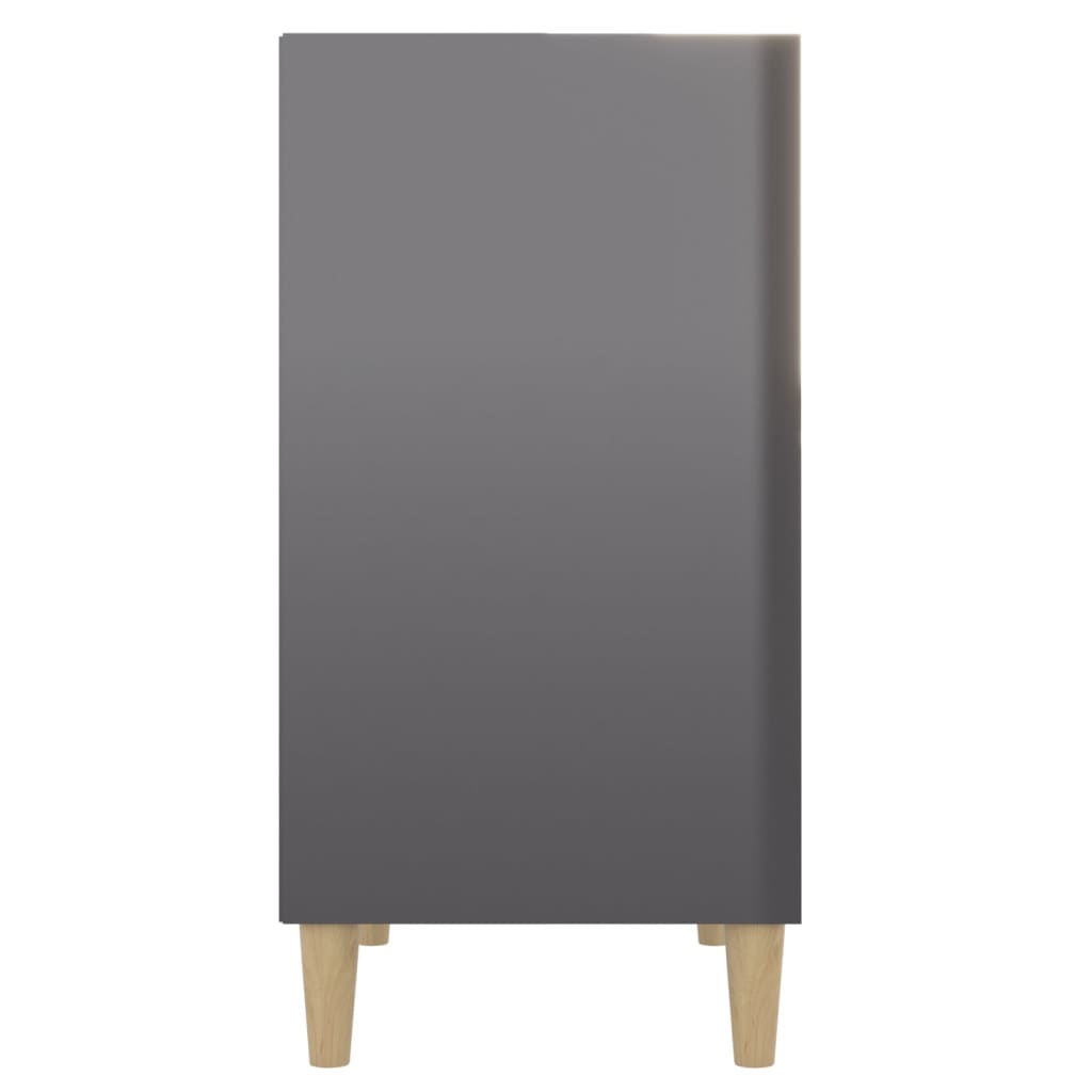 vidaXL Sideboard High Gloss Grey 57x35x70 cm Engineered Wood
