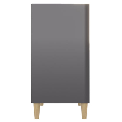 vidaXL Sideboard High Gloss Grey 57x35x70 cm Engineered Wood