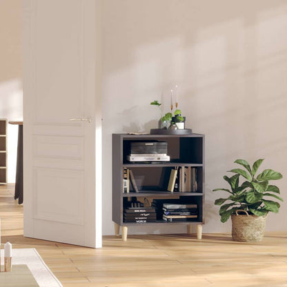806057 vidaXL Sideboard High Gloss Grey 57x35x70 cm Engineered Wood