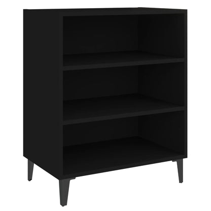 806059 vidaXL Sideboard Black 57x35x70 cm Engineered Wood