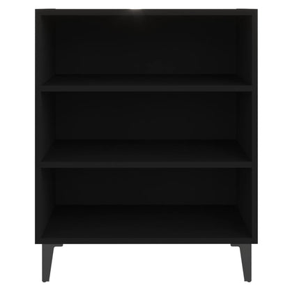 806059 vidaXL Sideboard Black 57x35x70 cm Engineered Wood