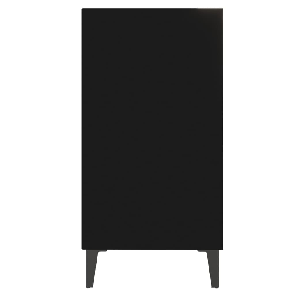 806059 vidaXL Sideboard Black 57x35x70 cm Engineered Wood