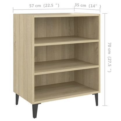 806061 vidaXL Sideboard Sonoma Oak 57x35x70 cm Engineered Wood