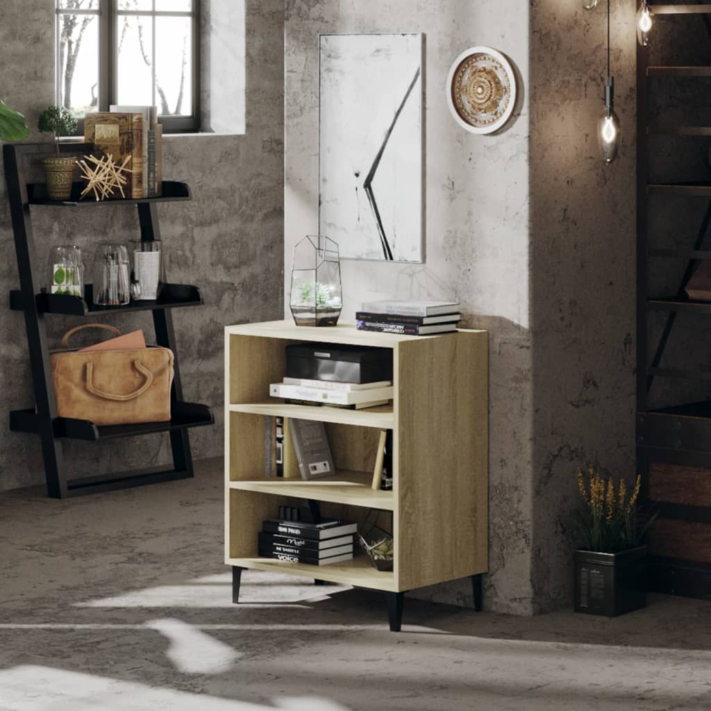806061 vidaXL Sideboard Sonoma Oak 57x35x70 cm Engineered Wood