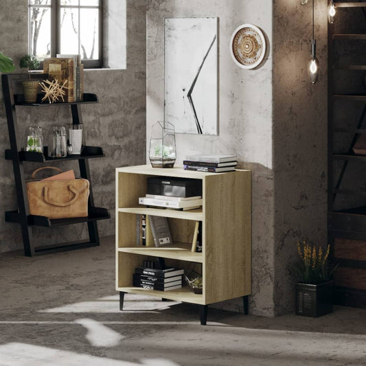 806061 vidaXL Sideboard Sonoma Oak 57x35x70 cm Engineered Wood