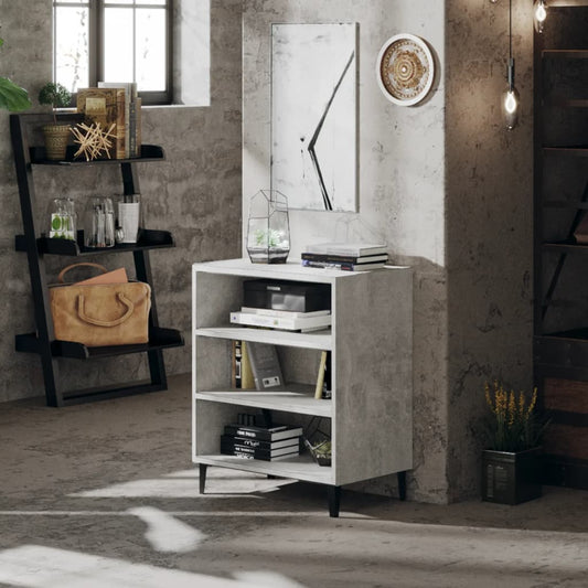 806062 vidaXL Sideboard Concrete Grey 57x35x70 cm Engineered Wood
