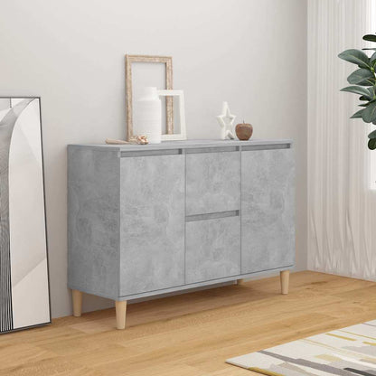 vidaXL Sideboard Concrete Grey 101x35x70 cm Engineered Wood