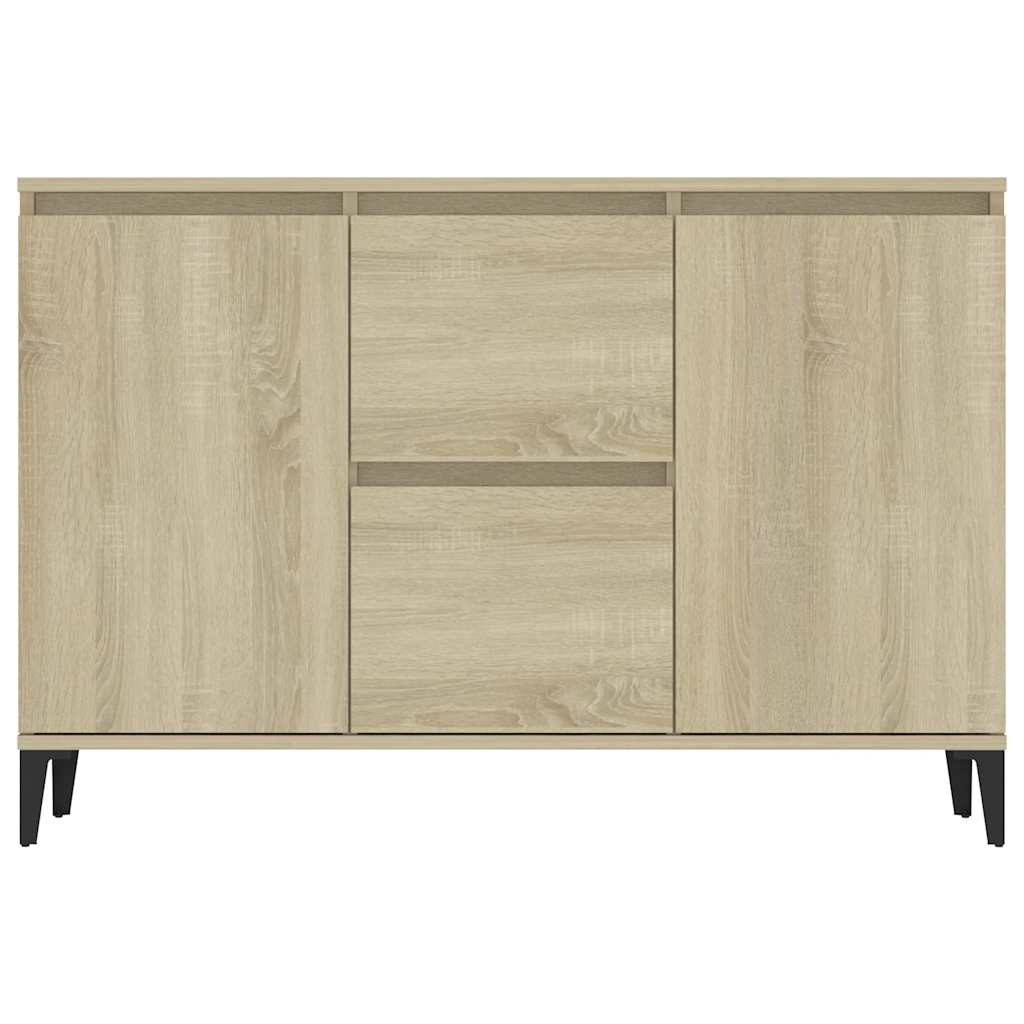 vidaXL Sideboard Sonoma Oak 102x35x70 cm Engineered Wood