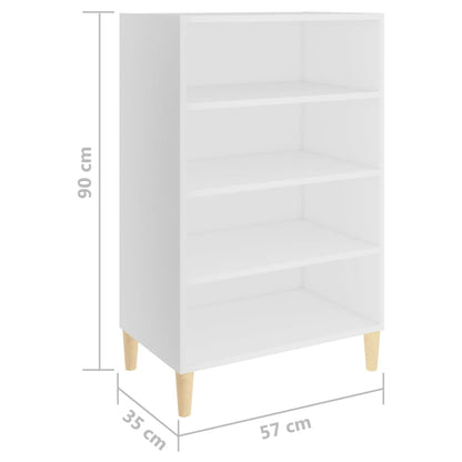 vidaXL Sideboard White 57x35x90 cm Engineered Wood