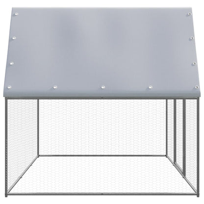 vidaXL Outdoor Chicken Cage 3x2x2 m Galvanised Steel
