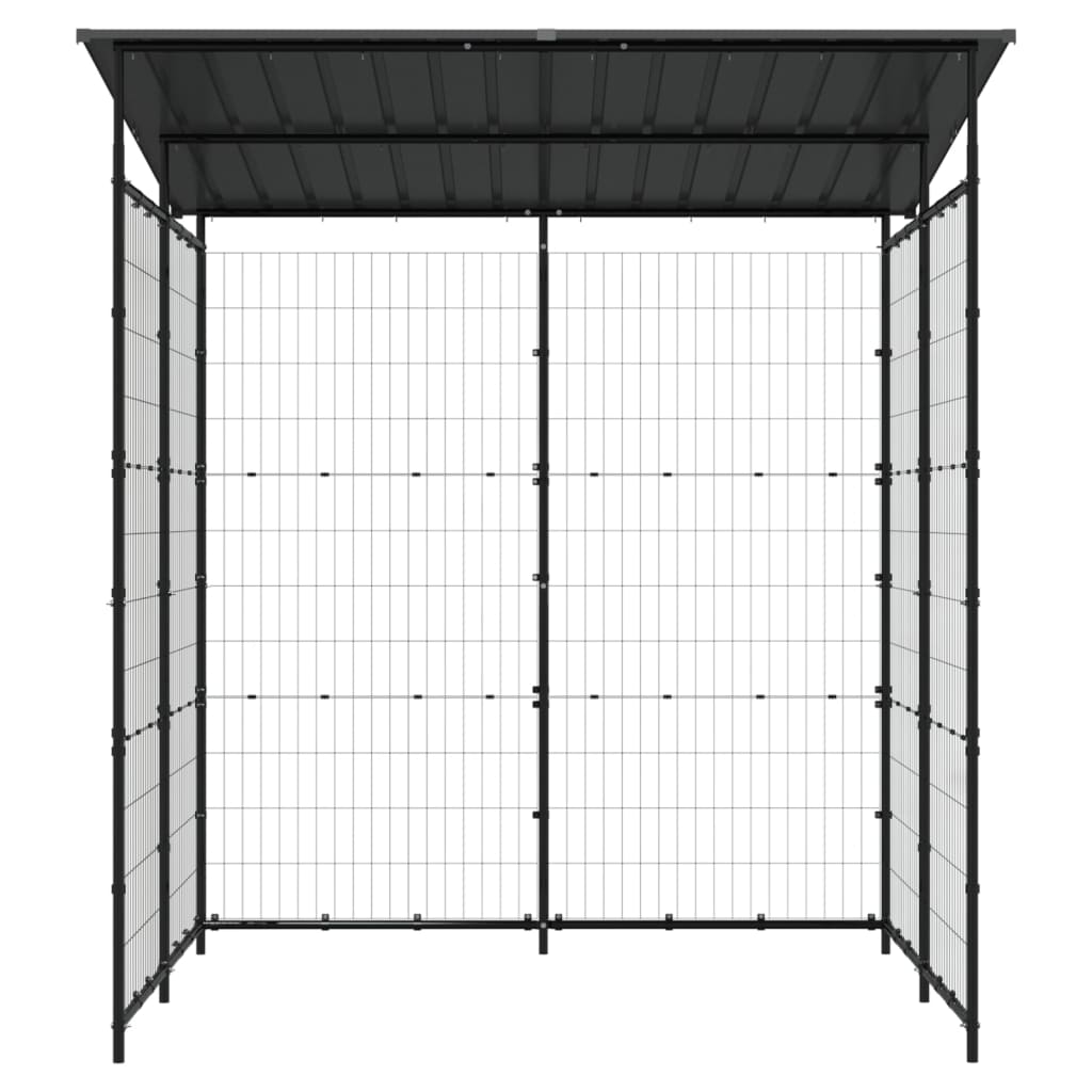 150780 vidaXL Bicycle Shed 190x190x222 cm Steel Black