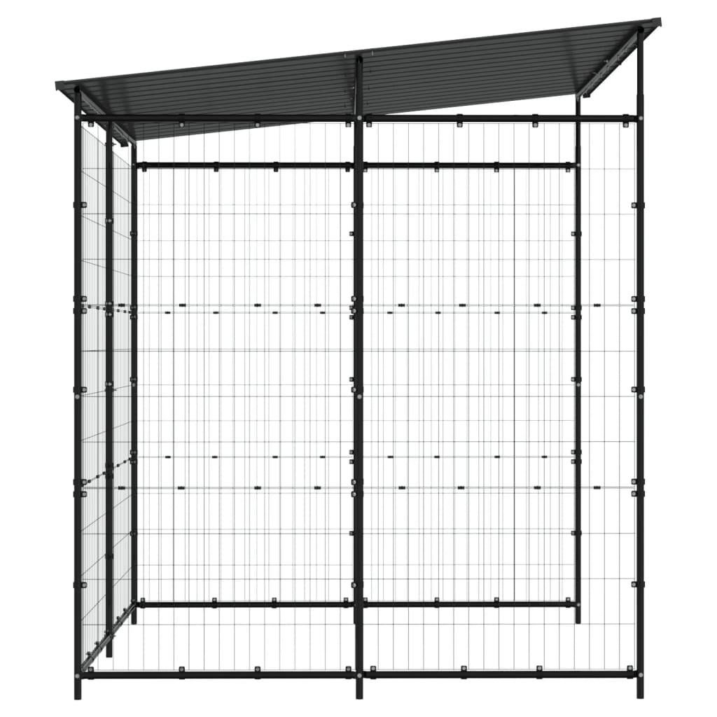 150780 vidaXL Bicycle Shed 190x190x222 cm Steel Black