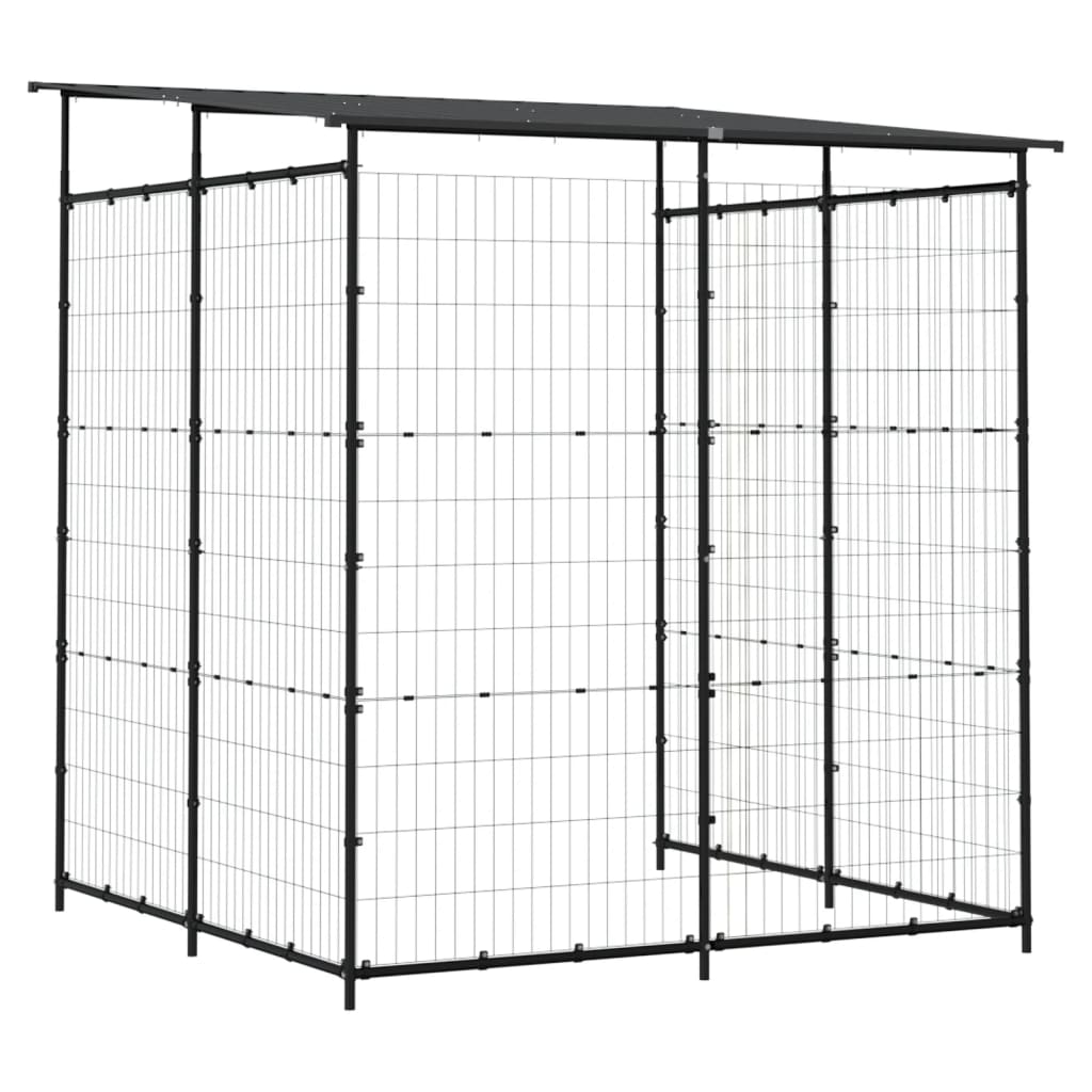 150780 vidaXL Bicycle Shed 190x190x222 cm Steel Black