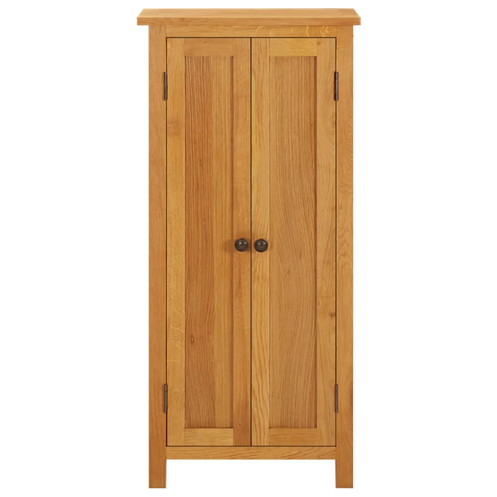 vidaXL Storage Cabinet | Light Oak | Solid Oak Wood, MDF Veneer | Medium