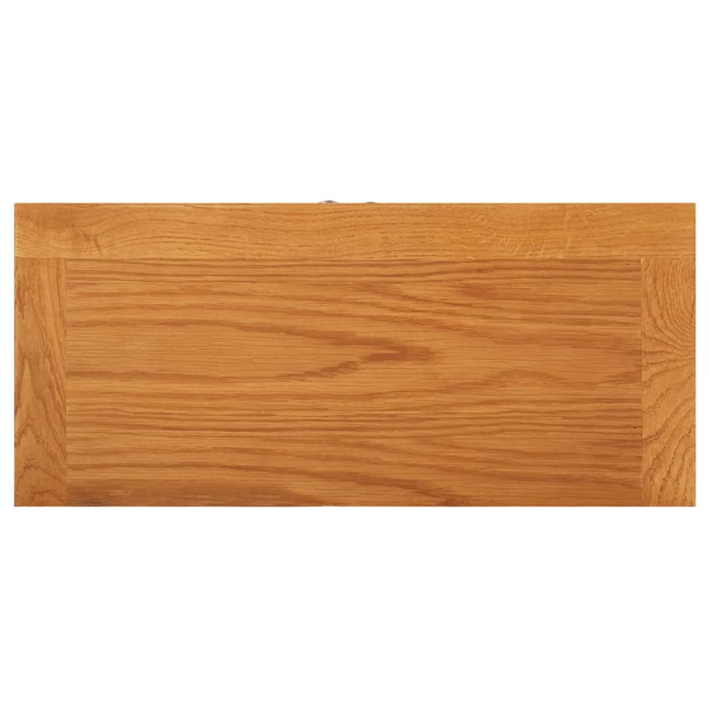 vidaXL Storage Cabinet | Light Oak | Solid Oak Wood, MDF Veneer | Medium