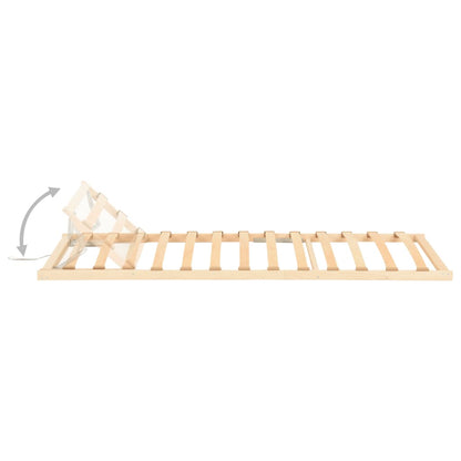 vidaXL Slatted Bed without Mattress Base Adjustable Head 80x200cm