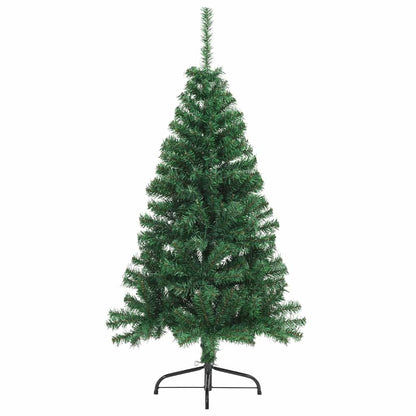 vidaXL Artificial Half Christmas Tree with Stand Green 120 cm PVC