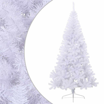 vidaXL Artificial Half Christmas Tree with Stand White 180 cm PVC