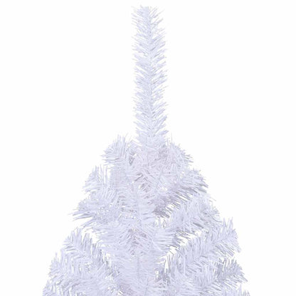 vidaXL Artificial Half Christmas Tree with Stand White 180 cm PVC