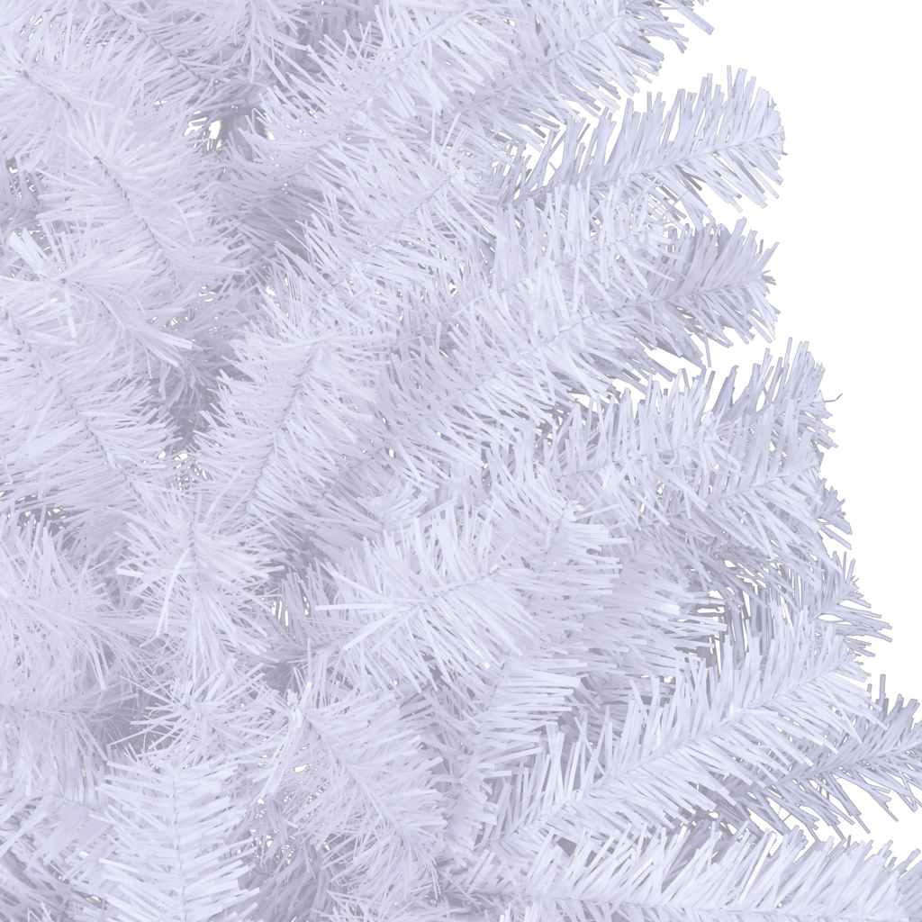 vidaXL Artificial Half Christmas Tree with Stand White 210 cm PVC