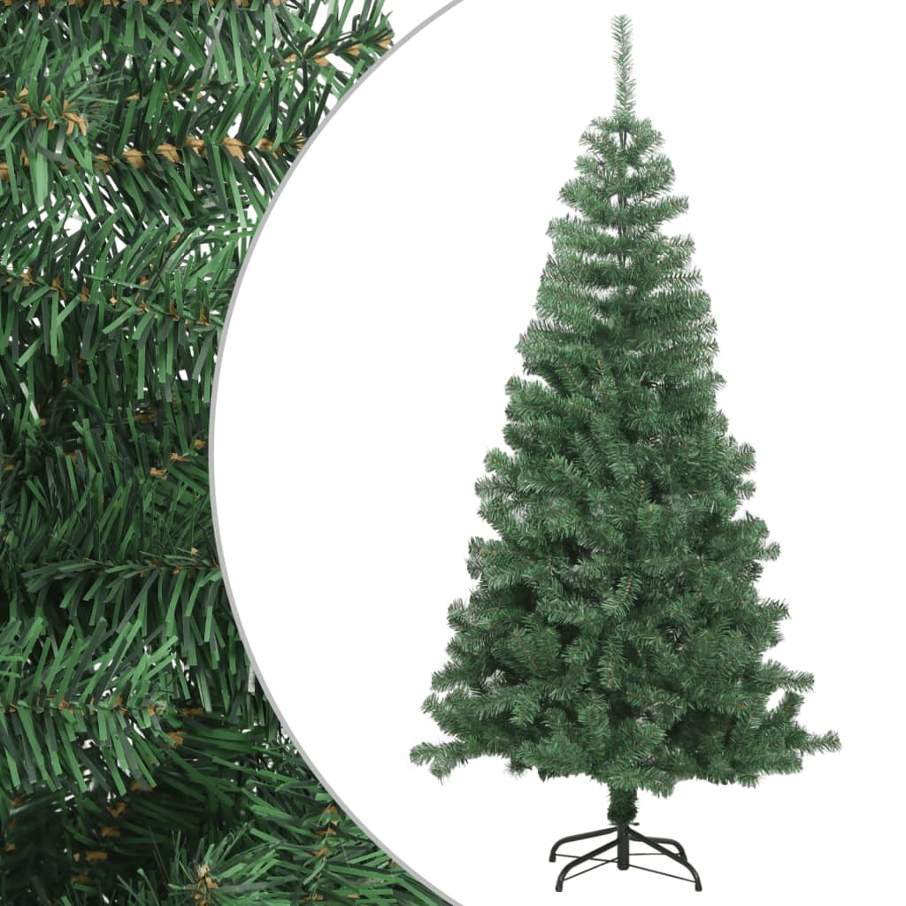 vidaXL Artificial Christmas Tree | Green | PVC, Plastic | Medium