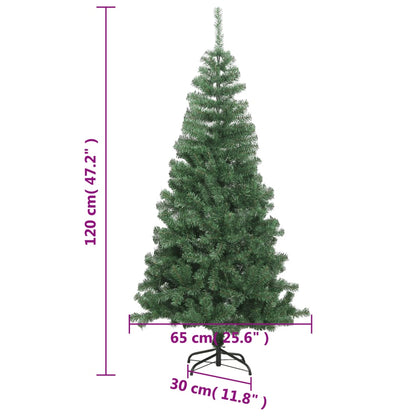 vidaXL Artificial Christmas Tree | Green | PVC, Plastic | Medium