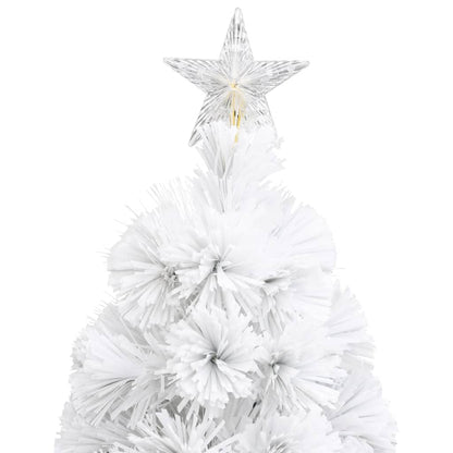 vidaXL Artificial Christmas Tree | White | PVC | Small | Decorative Inlays